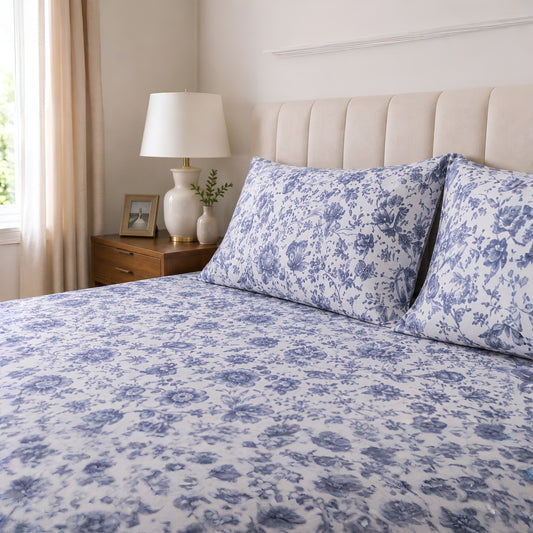 Oriental - Premium Cotton Sateen Bedsheet Set
