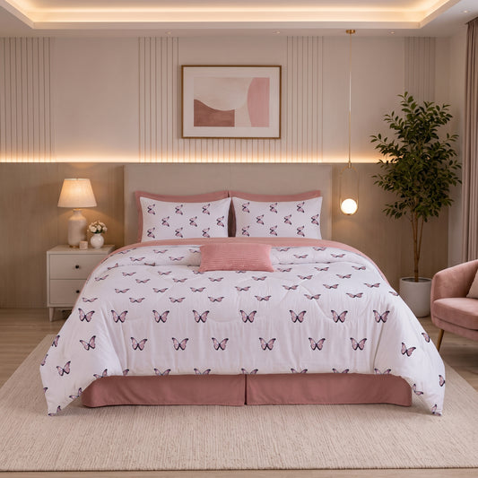 Butterfly Cotton Sateen Duvet Set
