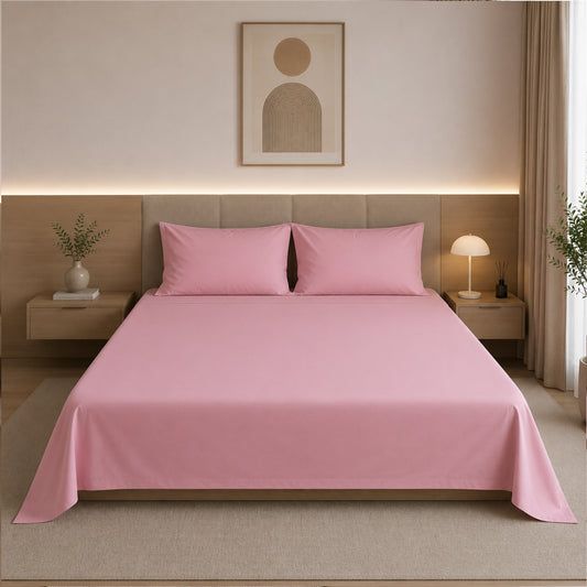 Rose Gold - Cotton Sateen Bedsheet Set