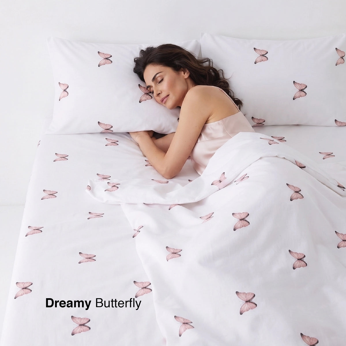 Butterfly - Premium Cotton Sateen Bedsheet Set