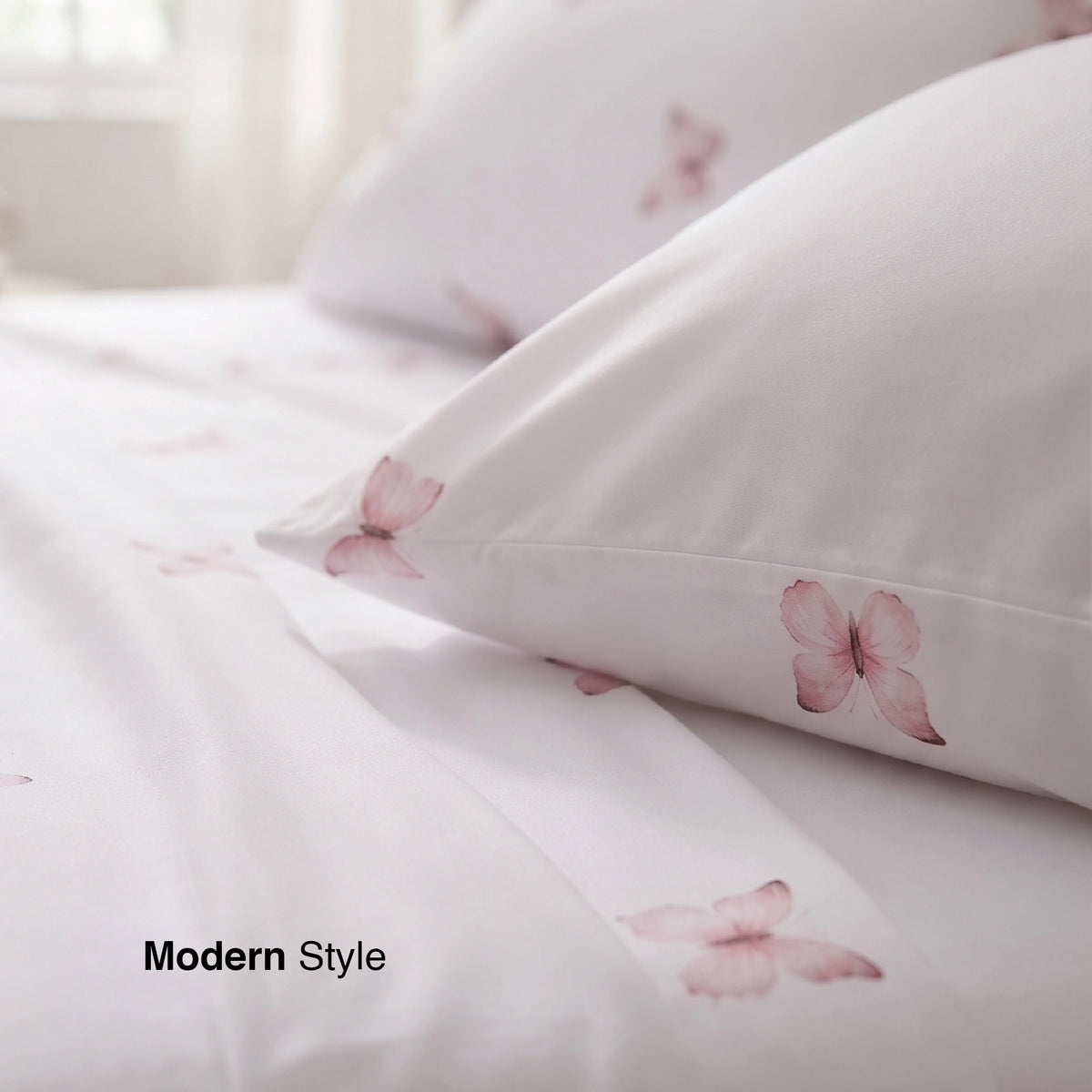Butterfly - Premium Cotton Sateen Bedsheet Set