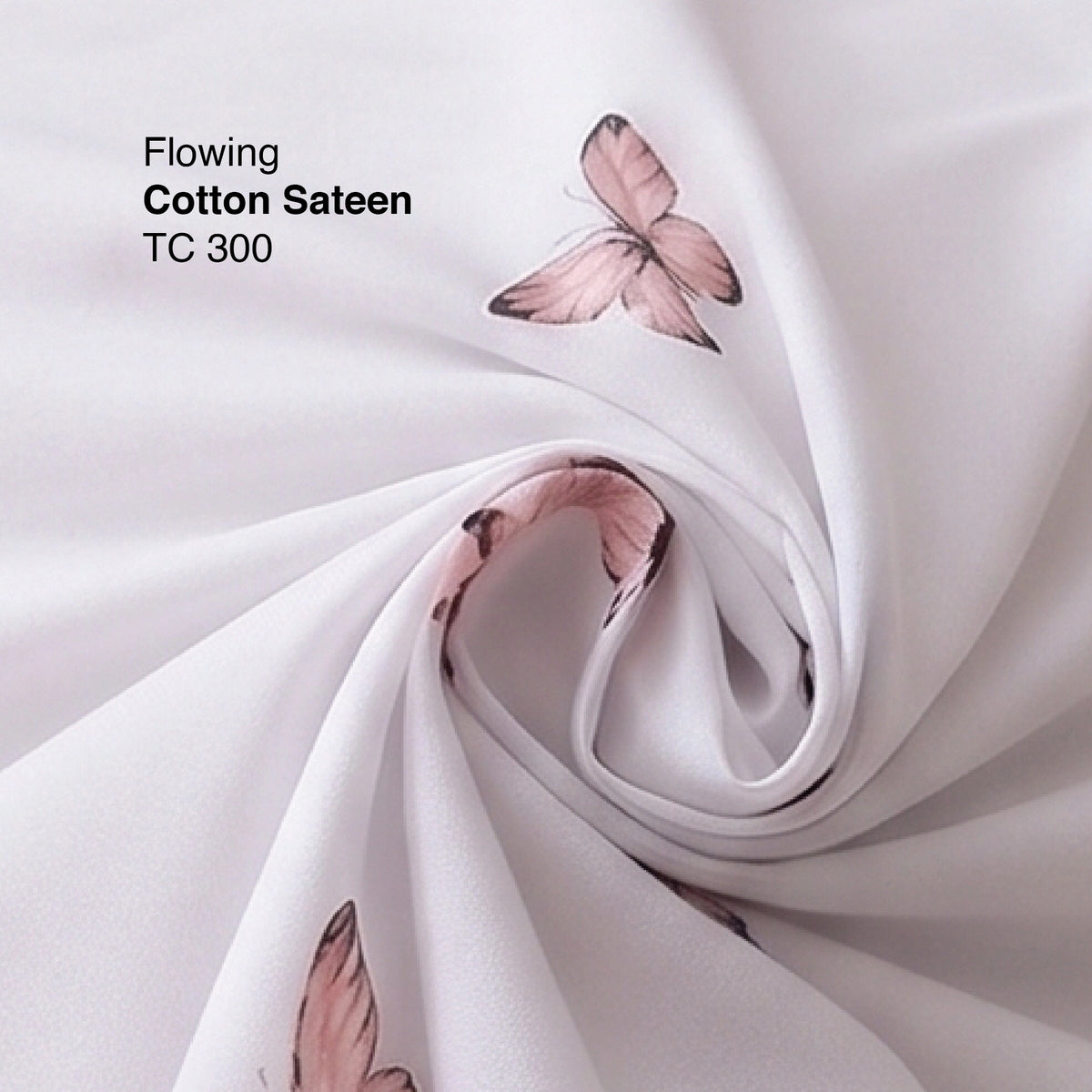 Butterfly - Premium Cotton Sateen Bedsheet Set