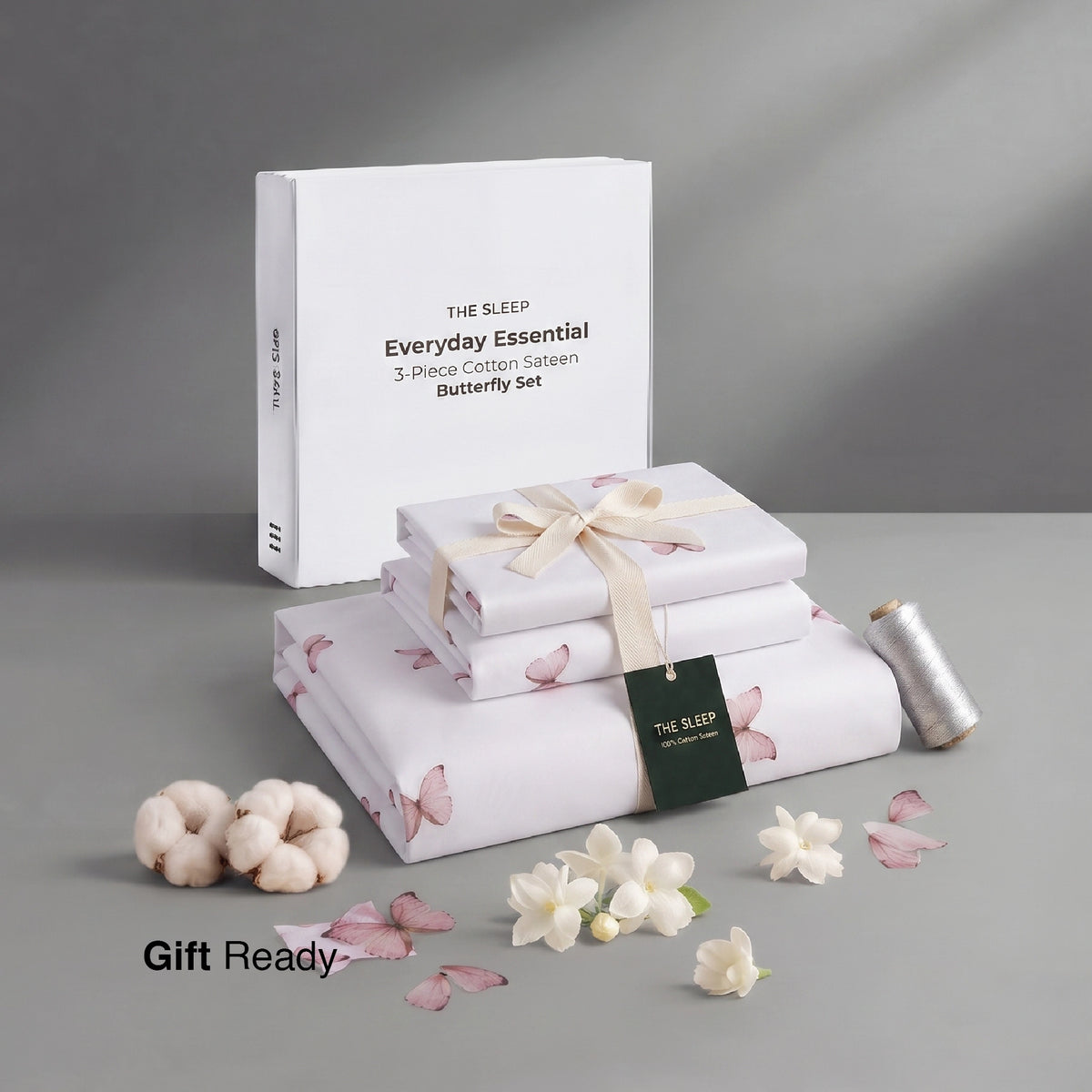 Butterfly - Premium Cotton Sateen Bedsheet Set