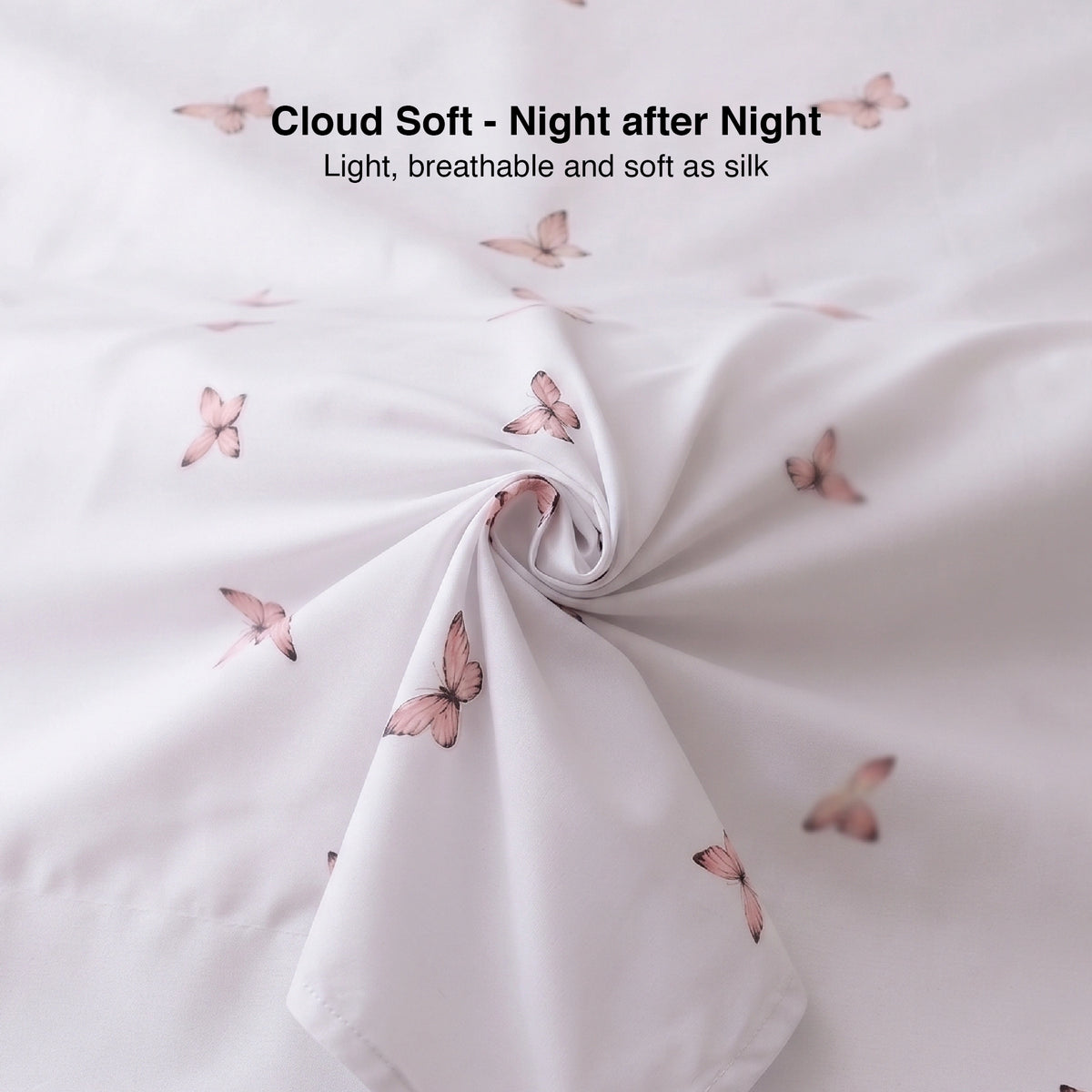 Butterfly - Premium Cotton Sateen Bedsheet Set