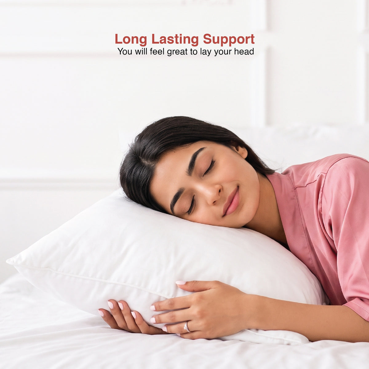 Ultra Soft Premium Microfiber Pillow – Ergonomic Neck Support for Deep Sleep