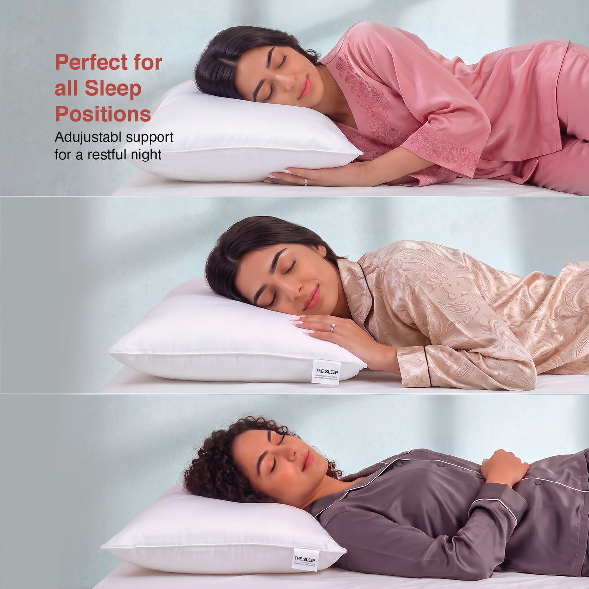 Ultra Soft Premium Microfiber Pillow – Ergonomic Neck Support for Deep Sleep